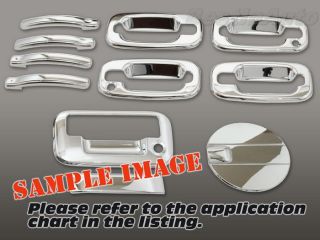 Chrome Door Tailgate Handle Trim Gas 2009 09 Ford F150