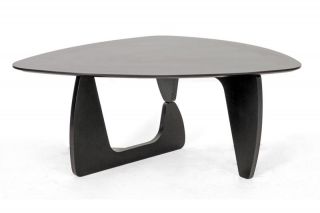   Modern Noguchi Style Tribeca Repro Wood Top Coffee Table