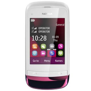 New Nokia C2 03 Dual Sim Phone Unlocked 1 Year Warranty Chrome Red 