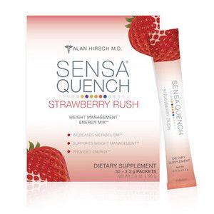 Sensa Quench Energy Enhancing Vitamin Drink Strawberry 30 Packets 
