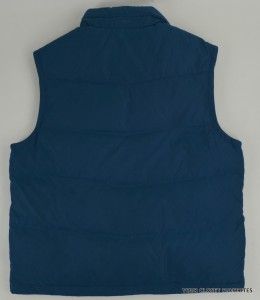 New Eddie Bauer Mens Essential Down Vest Jacket Size L Large Blue 