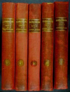 Chateaubriand 1826 Genie Du Christianisme Complete 5 Vol Set Catholic 