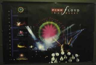 Pink Floyd in Concert Promo Poster 1989 Delicate Sound of Thunder 24 