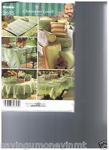 Simplicity 3695 Christopher Lowell home decor collection outdoors