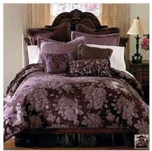 Chris Madden Floral Chenille Queen Comforter Set New