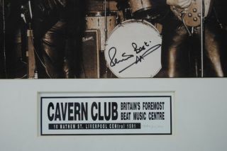 ES3 The Beatles Cavern Club Signed Lithograph Print  with 