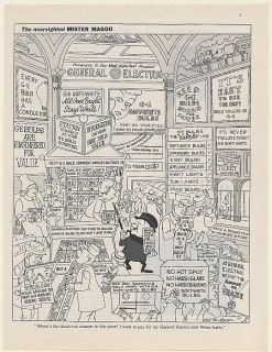 1962 Mister Magoo Store Check Out Counter GE Light Bulbs Ed Nofziger 