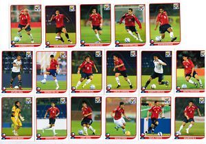 Chile 2010 Panini World Cup Soccer Popup x17 Full Team FIFA South 