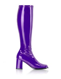 purple retro 70s gogo costume boot fun and sexy stretch 70 s