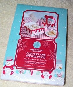 Christmas Cupcake Cookie Boxes for Gift Giving from Martha Stewart 