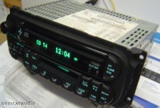 Chrysler Sebring Jeep Dodge Neon RAM Durango Radio Tape CD Player 02