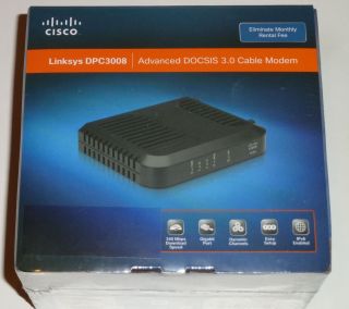 Linksys DPC3008 CC Advanced DOCSIS 3.0 Cable Modem BRAND NEW & SEALED