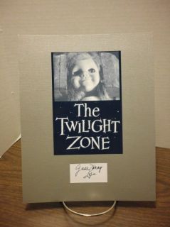 June Foray Autograph Twilight Zone Display Signed Signature COA