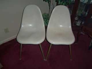 Vintage Pair of Chromcraft Fiberglass Chairs