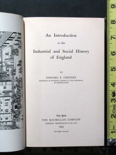  Introduction to Industrial & Social History of England Book by Cheyney