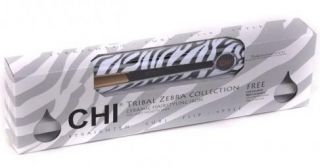 tribal chi zebra collection 1 flat straightening hair style iron white