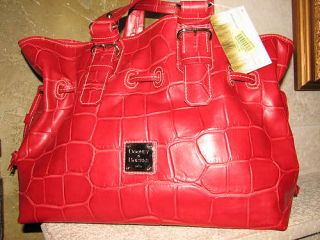 Dooney Bourke Red Croco Leather Chiara Purse Handbag NWT$450 Authentic