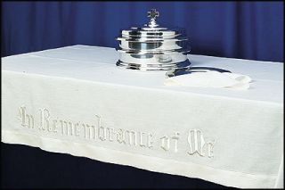 In Remembrance Communion Table Cover Easy Care Measures 47 x 86