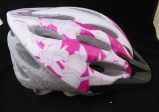 Ciro White Pink Girls Small Medium 50 57cm Adjusting Bike Helmet