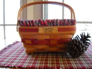 Pair Lot of Two Longaberger 1993 Bayberry Christmas Baskets
