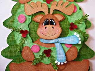 Christmas Premade Paper Piecing for Scrapbook Pages or Borders by