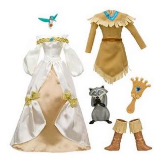  this is pocahontas classic doll collection accessory set 6 pc