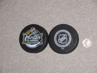 2011 Winter Classic Hockey Puck Logo Penguins Capitals