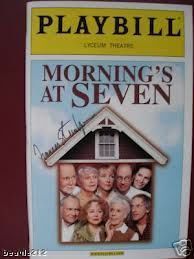  Only Signed Playbill Mornings at Seven Christopher Lloyd