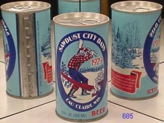 Sawdust City Days Beer s s Can 1979 Eau Claire Wi 685