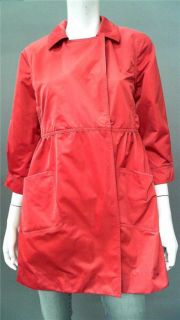 Cino Ladies Womens M Waterproof Long Trenchcoat Tomato Lightweight Red