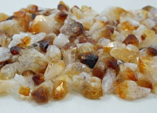 SM Citrine Points Natural Crystal Stone Reiki Wicca Mineral Specimen