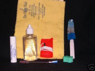 Clarinet Cleaning Care Kit (Swab, brushes,cork grease)