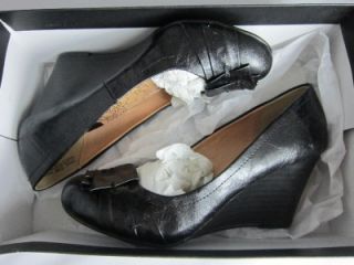 New CL by Laundry Chinese Laundry Irmine Black Wedge Platform Shoes