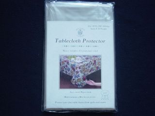 Heavy Weight Clear Vinyl TABLECLOTH PROTECTOR 60x108 Oblong NEW