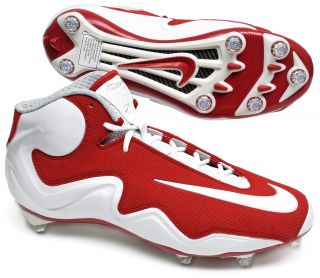  Nike Zoom Flyposite D Mens Football Cleats, 12, Detachable Studs, Red