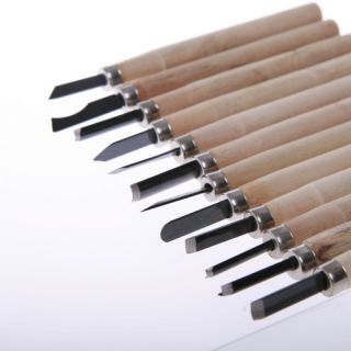 12pcs wood carving hand chisels tools set for carver carpenters wood