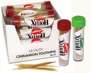 Flavored Toothpicks Cinnamon or Mint Hotlix Toothpix