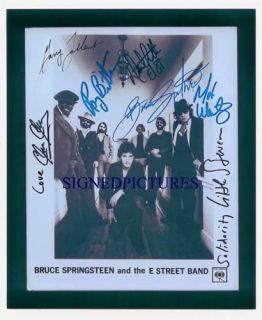 SPRINGSTEEN & E STREET BAND SIGNED RP CLARENCE CLEMONS