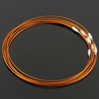 Bulk Enamel Wire Cable Steel 1mm Chain Choker Necklace Jewelry