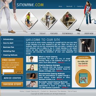Established Carpet Cleaning Guide Website Business Sale