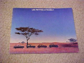 1977 Citroen 2CV Dyane Mehari Sales Brochure in French
