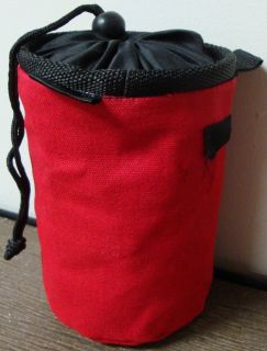 Chalk Bag for Gymnastics, Climbing, and Weight Lifting   Red