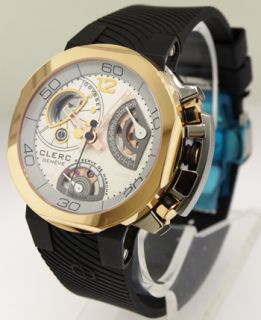 Clerc Odyssey 6 Day Power Reserve Automatic Watch Steel/18k Rose Gold