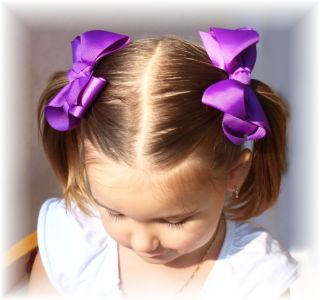 Boutique Toddler Girls Bow Hair Clip Dress School Color