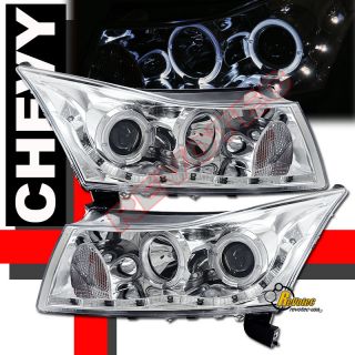 2011 2012 Chevy Cruze 2LS Halo LED Projector Headlights