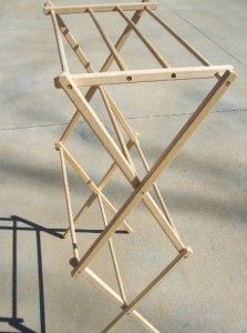 Wood Folding Clothes Dryer Rack Laundry Blouse 36 Inch
