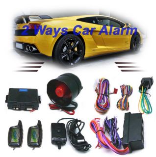 Way LCD Pagers Car Alarm System w Remote Engine Start