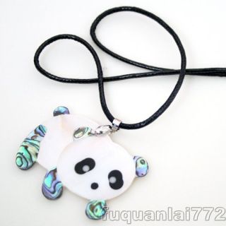 Clothes Accessories Necklace Panda Abalone Shell Twinkle