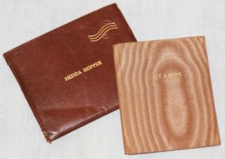Hedda Hopper Personally Owned Leather Stamp Wallet Custom Made