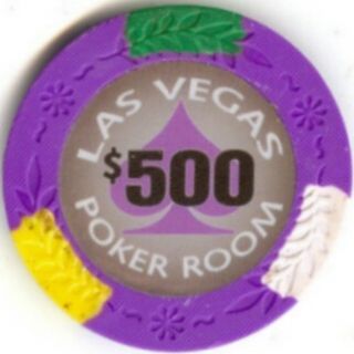 13 5 G 4 Color Clay Poker Chips Roll of 25 Purple 500